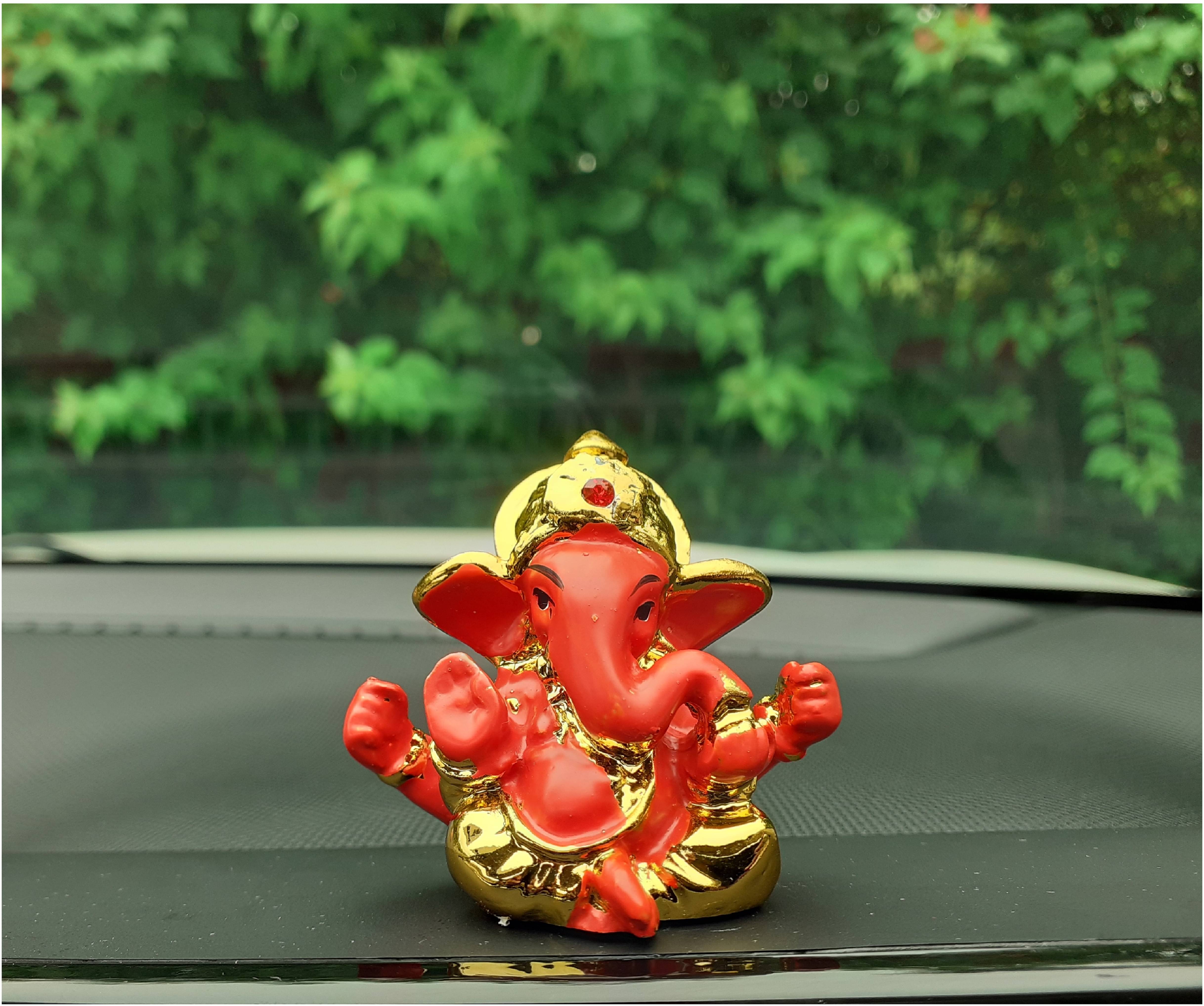 AFTERSTITCH God Lord Ganesha Idol Statue Car dashboard Asseccories Puja Gift Figurines (Pack of 1) AFTERSTITCH God Lord Ganesha Idol Statue Car dashboard Asseccories Puja Gift Figurines (Pack of 1)