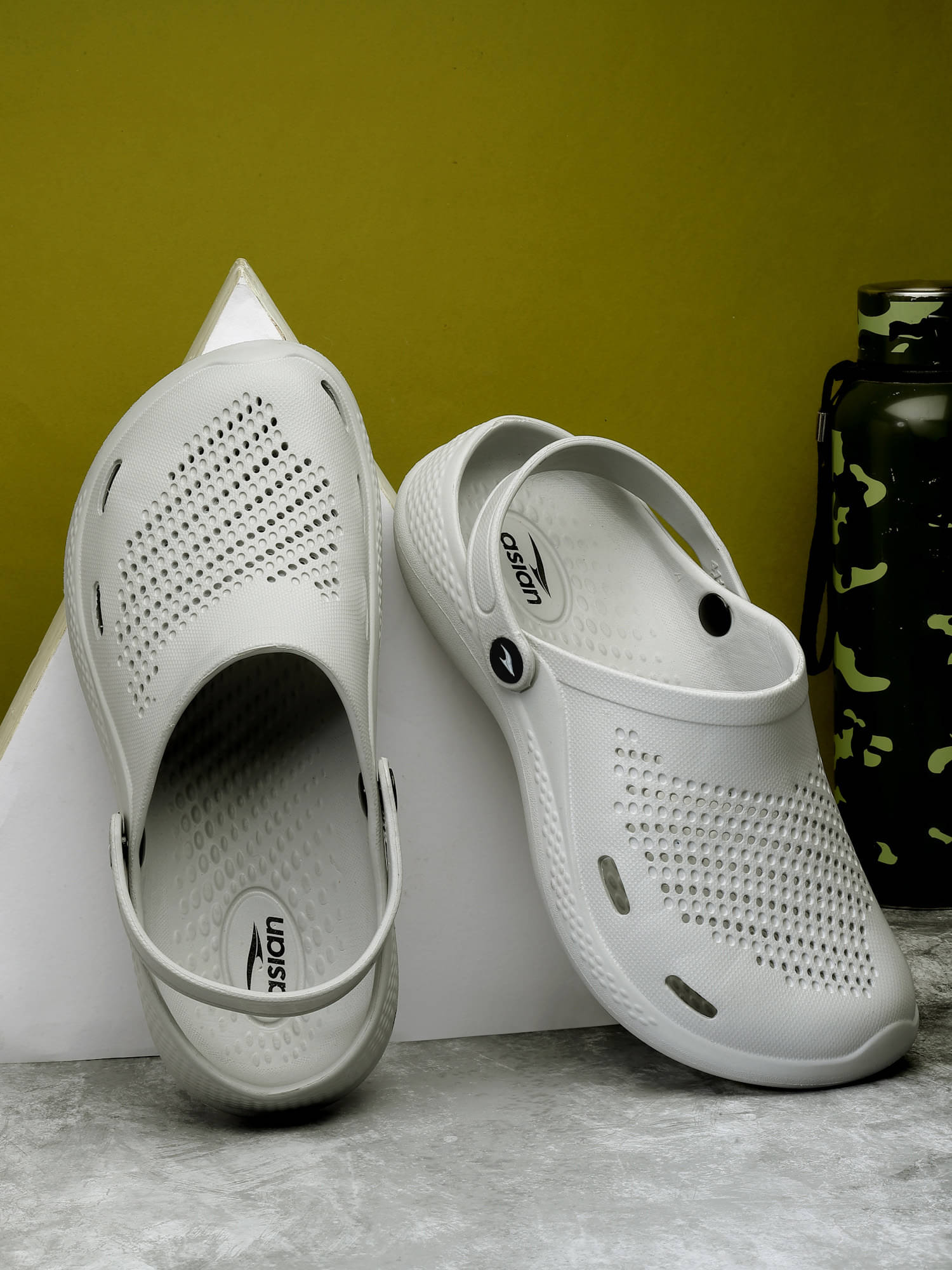     			ASIAN - Light Grey Boy's Clogs ( 1 Pair )