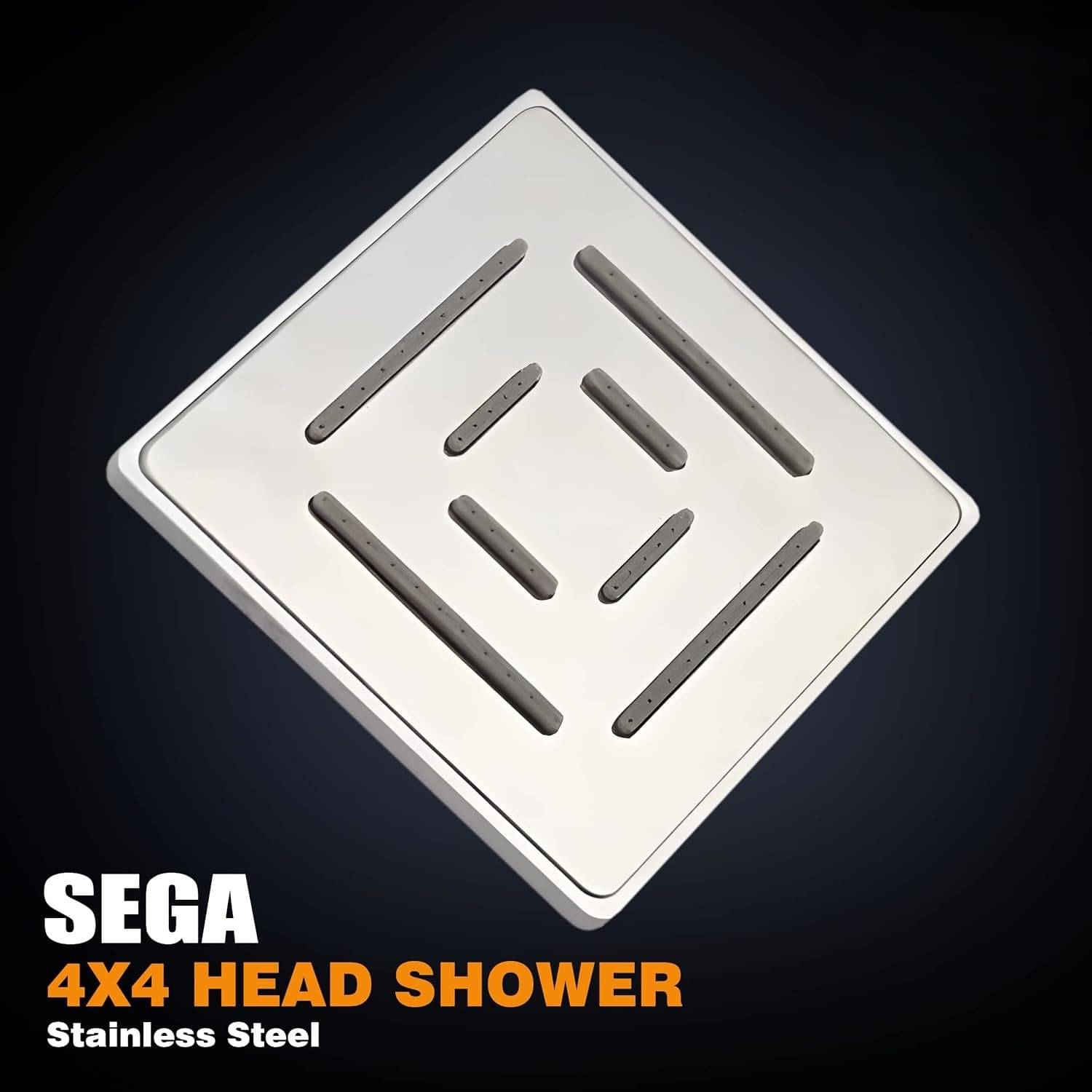 BATHONIX 4x4 SS-304 Maze Shower Head Only 1 Pcs Stainless Steel Overhead Shower BATHONIX 4x4 SS-304 Maze Shower Head Only 1 Pcs Stainless Steel Overhead Shower