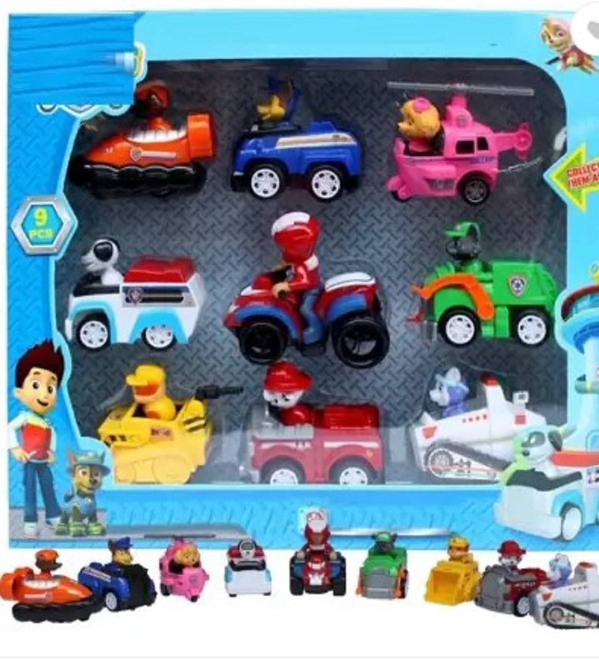     			DENFE 9 Pc Pup Buddies Rescue Team Action Figure Toys Set with All Pup Unique Activity, Best Fun Toys for Kids | Birthday Gift for Girls, Baby Toys Gift Items - Multicolor