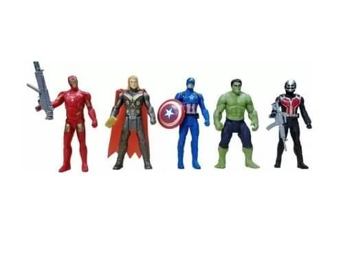     			Eclet Avengers Toys Set - Captain America, Ironman, Hulk, Ant Man and Thor - Infinity War 5 Action Hero Collection  (Multicolor)