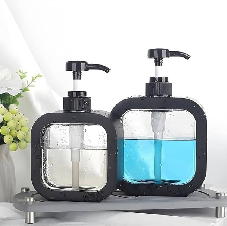 Gatih Multipurpose Soap Dispenser All Purpose Cleaner Liquid Refillable Hand Wash, Dish Wash, Shampoo Lotion 300 mL Pack of 2 Gatih Multipurpose Soap Dispenser All Purpose Cleaner Liquid Refillable Hand Wash, Dish Wash, Shampoo Lotion 300 mL Pack of 2