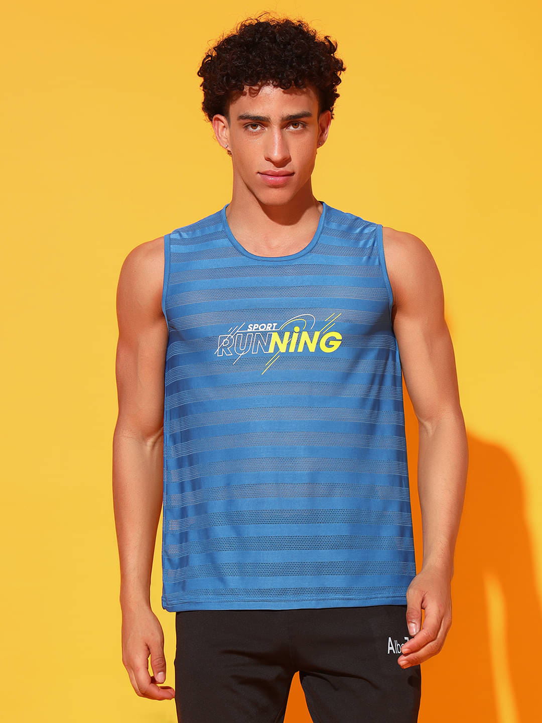 Glito Pack of 1 Polyester Gym Vest For Men ( Blue ) Glito Pack of 1 Polyester Gym Vest For Men ( Blue )