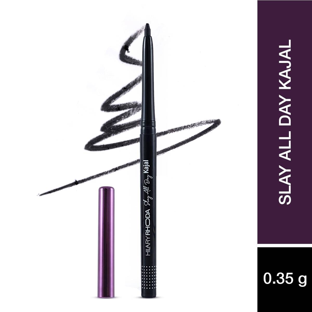     			Hilary Rhoda Black Matte Kajal 20 g Pencil ( Pack of 1 )