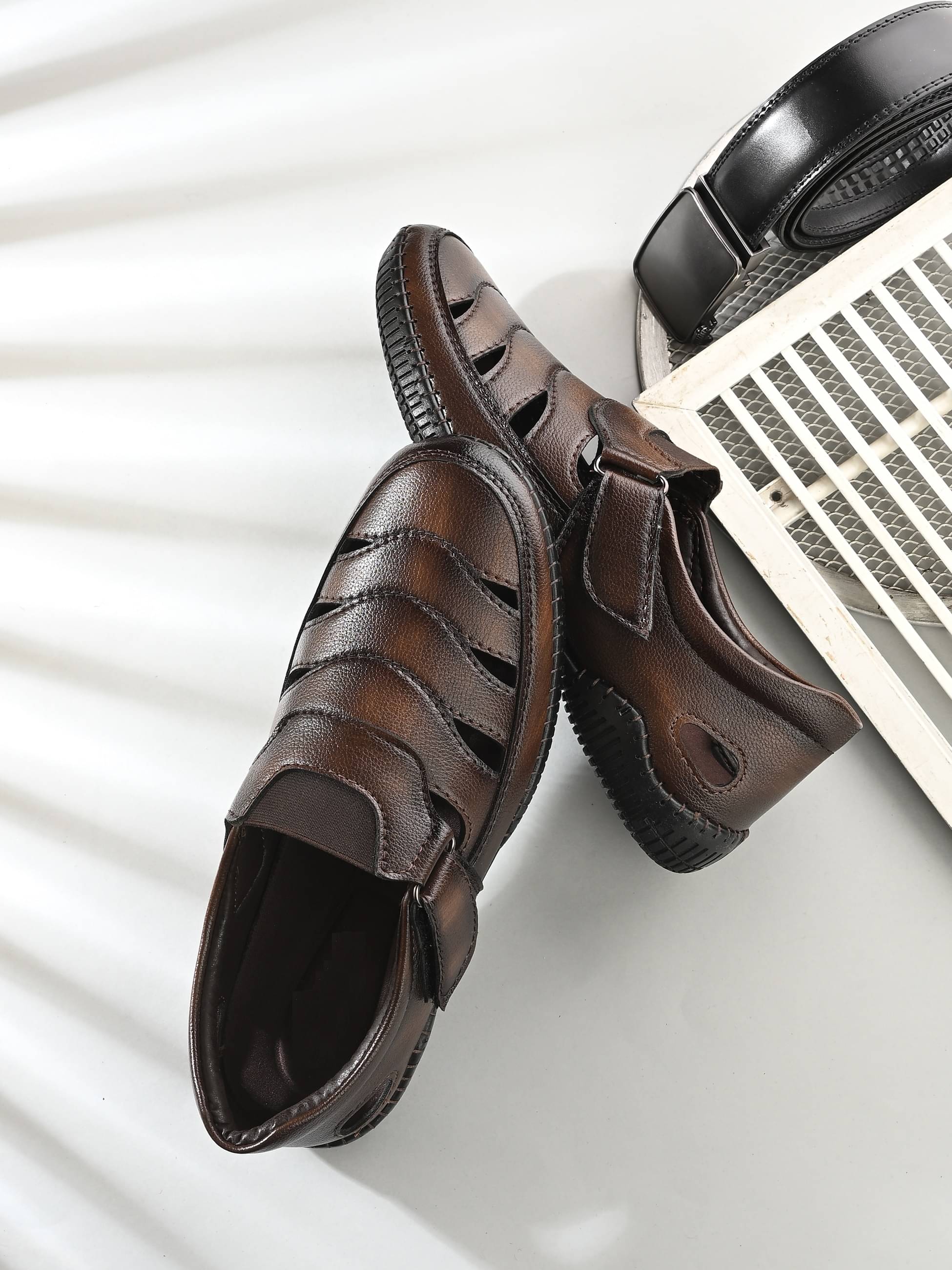     			JK Port - Brown Men's Sandals