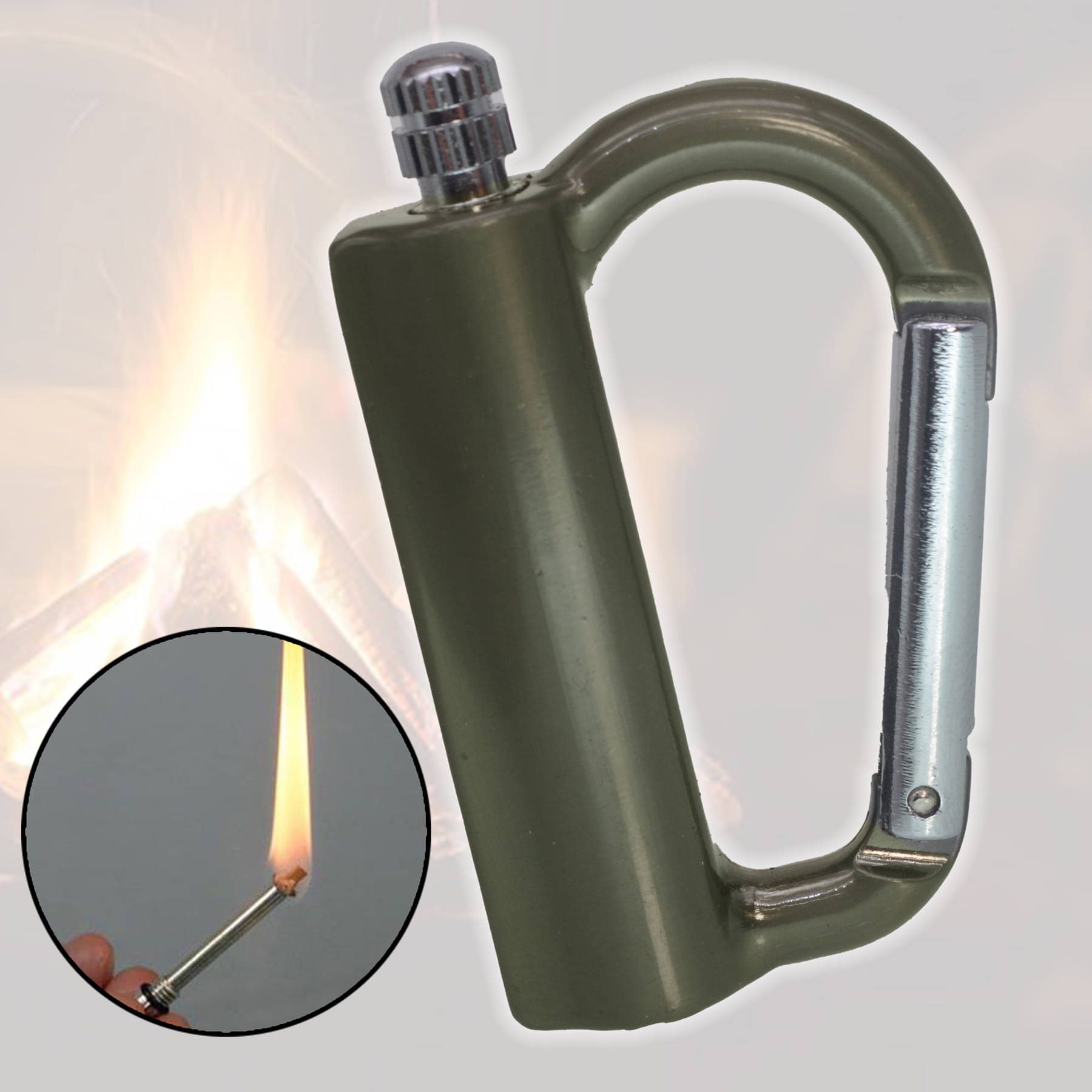     			JMALL Dark Green Brass Cigarette Lighter ( Pack of 1 )