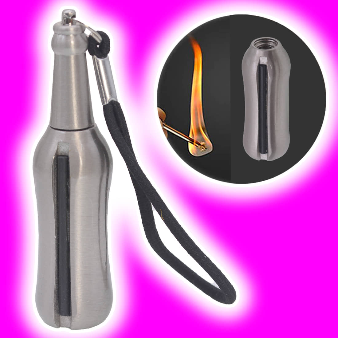 JMALL Silver Stainless Steel Cigarette Lighter ( Pack of 1 ) - Cookware | Buy online on ZillyBuy