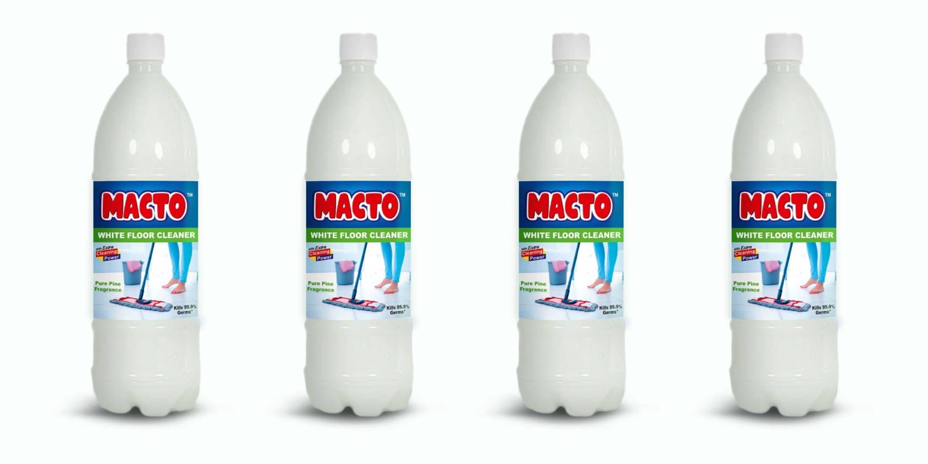     			MACTO Disinfectant Floor Cleaner White Phenyl 4 L Pack Of 4