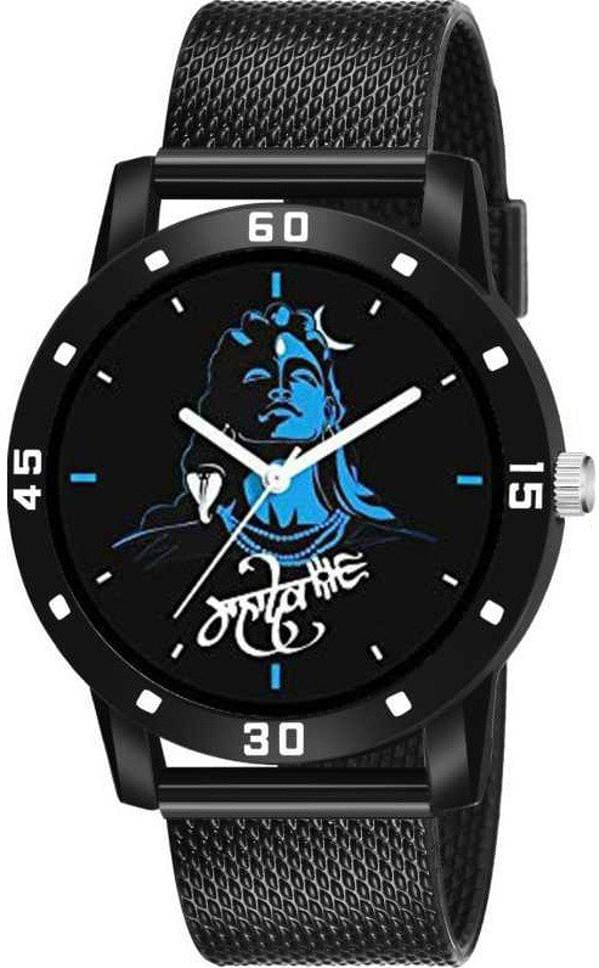     			MIVAAN Black Silicon Analog Men's Watch