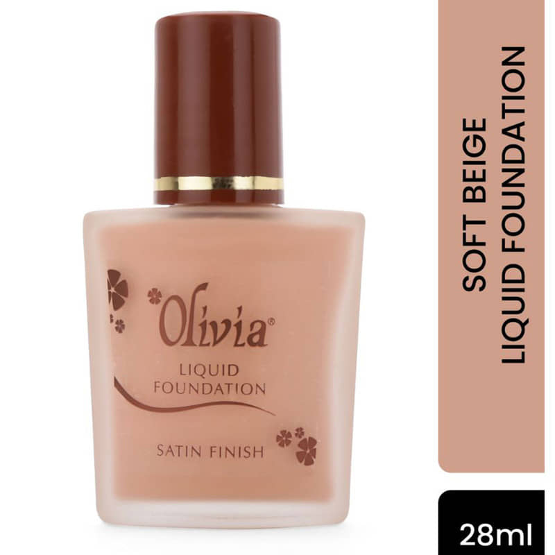 OLIVIA Natural Liquid For All Skin Types Skin Medium Foundation Pack of 1