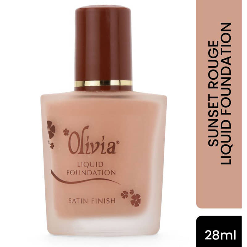 OLIVIA Natural Liquid For All Skin Types Skin Medium Foundation Pack of 1