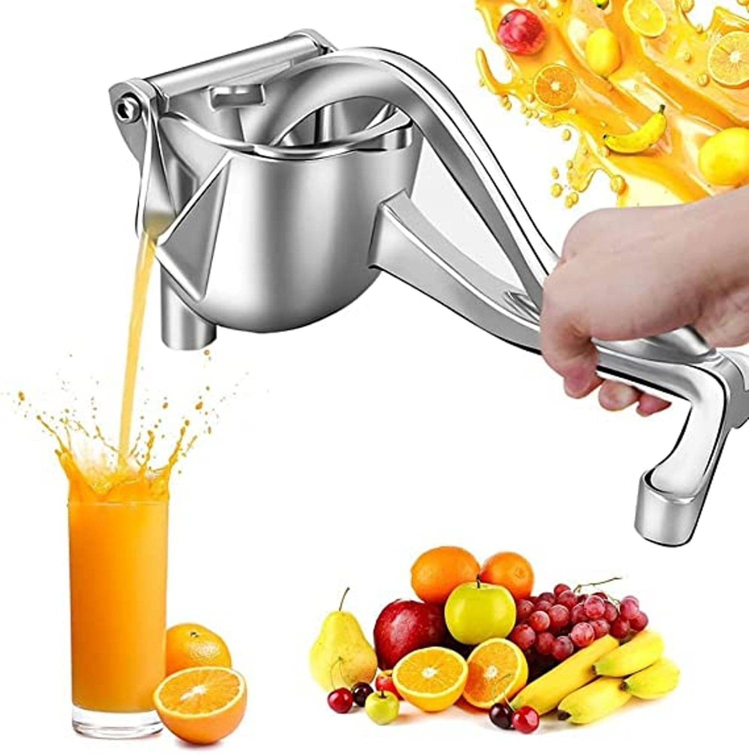     			SMARTHOMEMART Aluminium Silver Manual Juicer ( Pack of 1 )