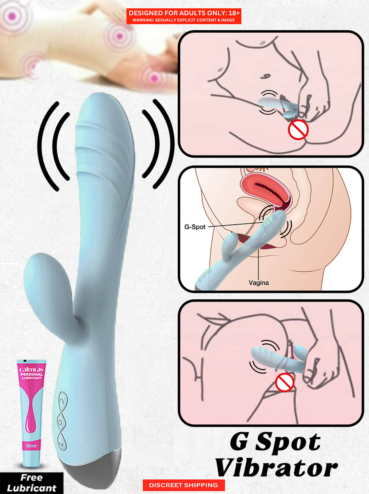 Sensual Swirl-Waterproof Rabbit vibrators with USB Chargeable Support by Naughty Nights + Free Kaamraj Lube Sensual Swirl-Waterproof Rabbit vibrators with USB Chargeable Support by Naughty Nights + Free Kaamraj Lube