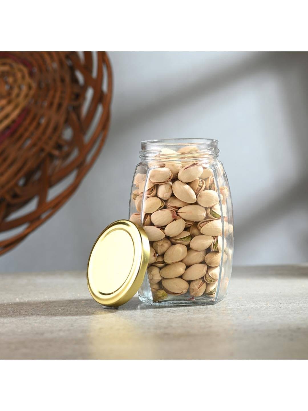 Somil Clear Storage Jar Glass Transparent Multi-Purpose Container ( Set of 1 ) Somil Clear Storage Jar Glass Transparent Multi-Purpose Container ( Set of 1 )