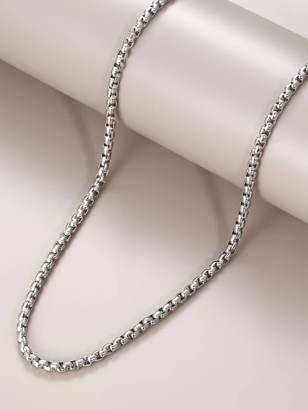 Style Wind Silver Plated Stainless Steel Chain ( Pack of 1 ) Style Wind Silver Plated Stainless Steel Chain ( Pack of 1 )