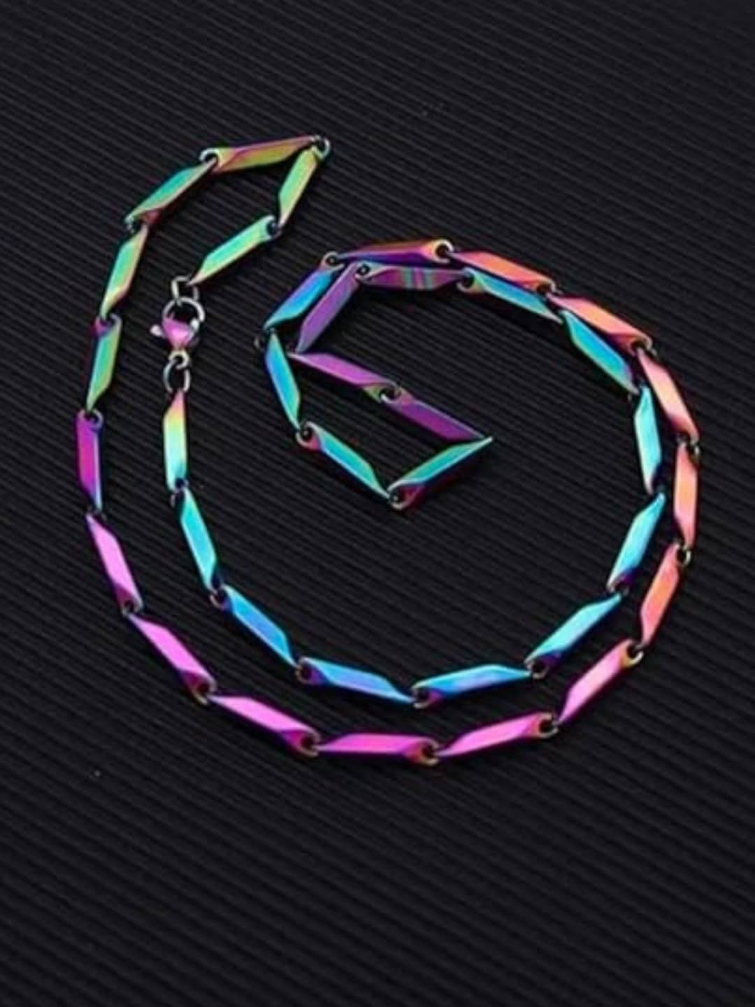 Style Wind Silver Plated Stainless Steel Chain ( Pack of 1 )