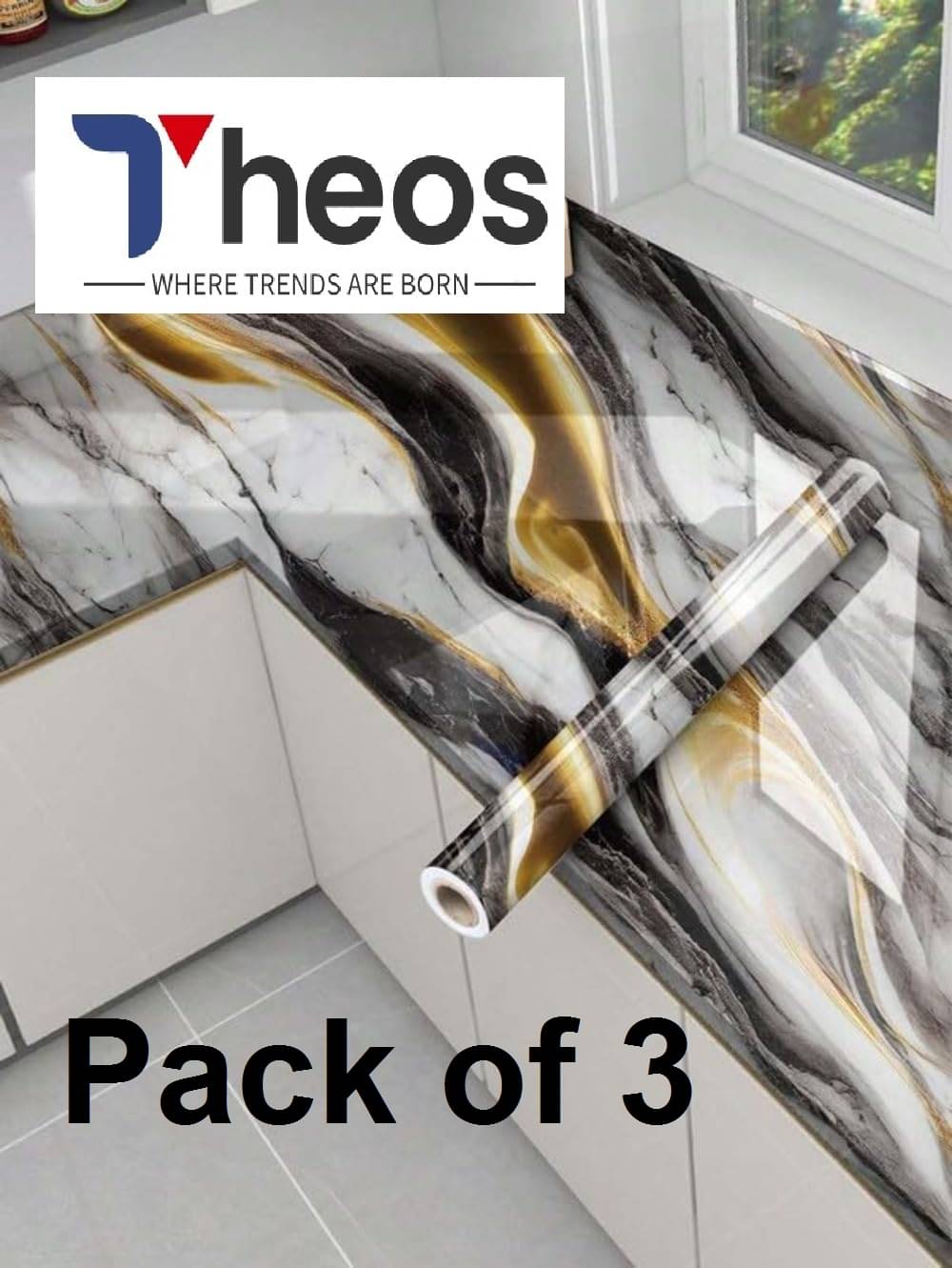 Theos Wall Sticker Abstract ( 200 x 60 cms ) Theos Wall Sticker Abstract ( 200 x 60 cms )