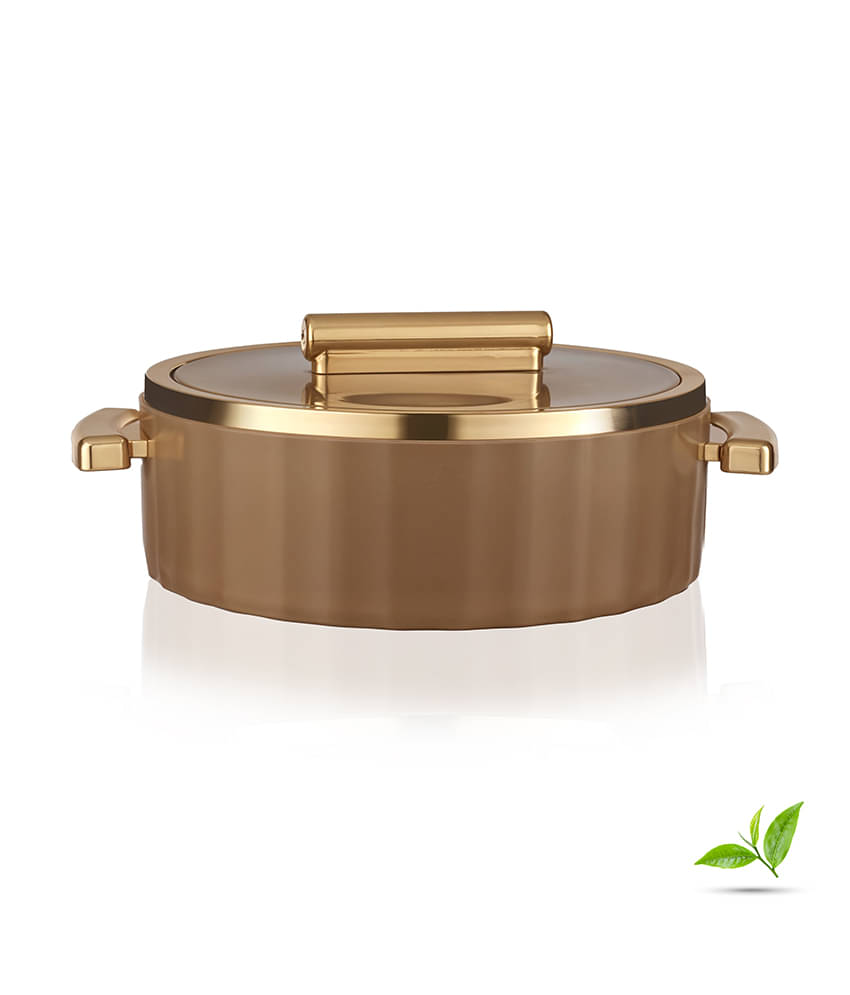 Trueware Sterling Outer Plastic Brown Steel Thermoware Casserole ( Set of 1 , 2000 mL ) Trueware Sterling Outer Plastic Brown Steel Thermoware Casserole ( Set of 1 , 2000 mL )