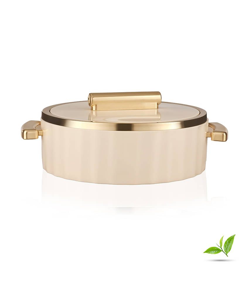 Trueware Sterling Outer Plastic Off White Steel Thermoware Casserole ( Set of 1 , 2000 mL ) Trueware Sterling Outer Plastic Off White Steel Thermoware Casserole ( Set of 1 , 2000 mL )