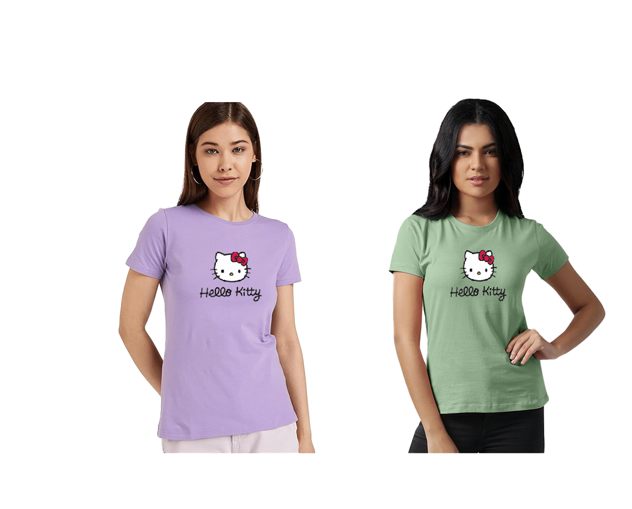 Unicus Apparel Multi Color Polyester Lycra Tees - Pack of 2 Unicus Apparel Multi Color Polyester Lycra Tees - Pack of 2