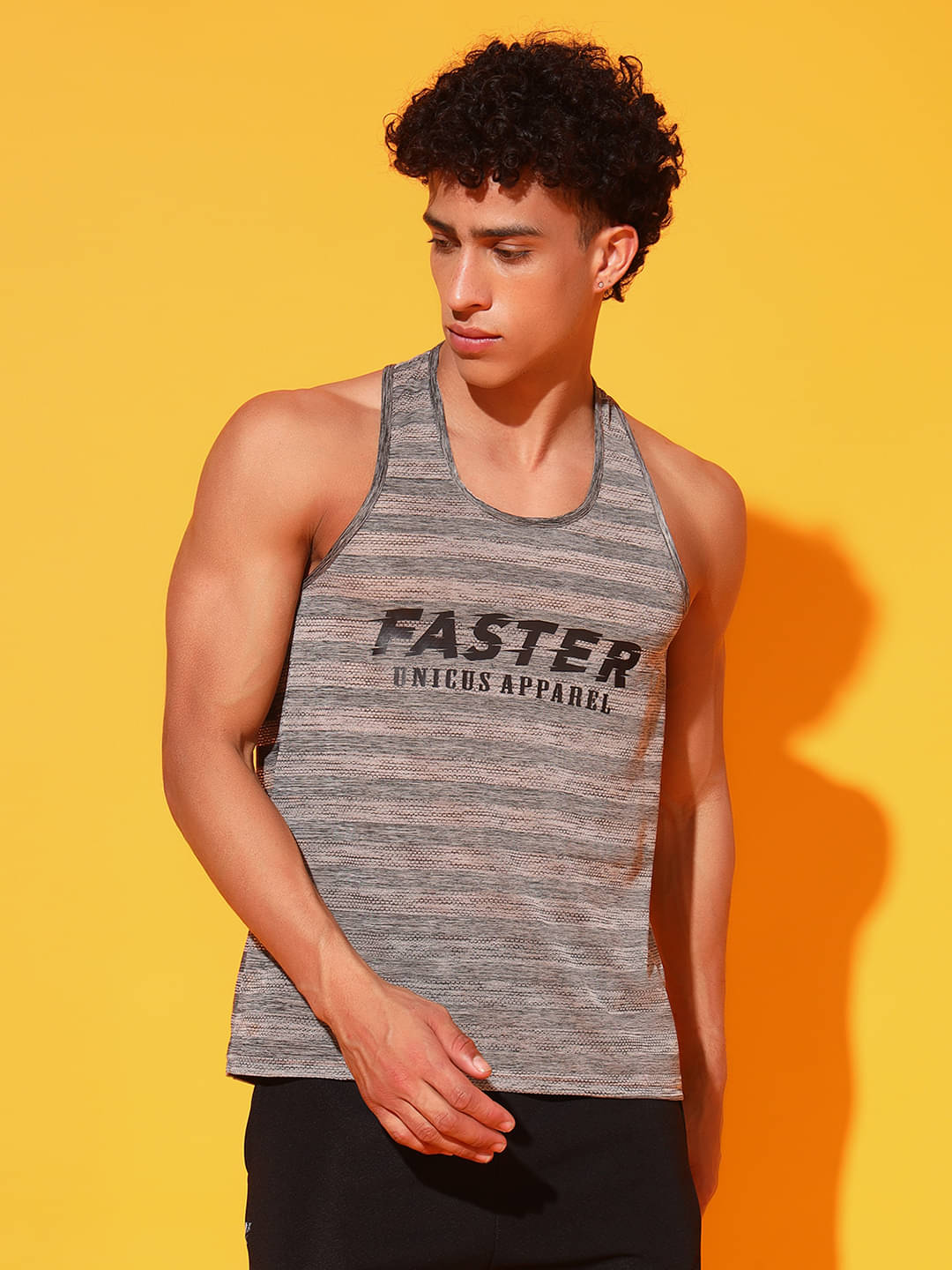 Unicus Apparel Pack of 1 Polyester Gym Vest For Men ( Multicolor8 ) Unicus Apparel Pack of 1 Polyester Gym Vest For Men ( Multicolor8 )