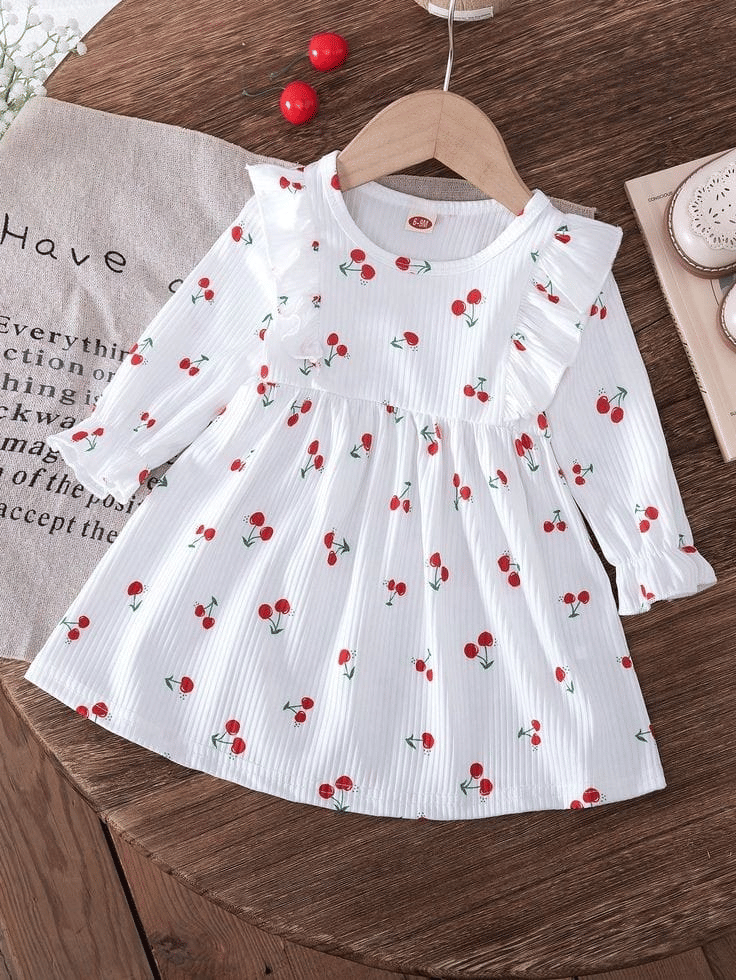 VELION Silk Blend Frock For Baby Girls ( Pack of 1 , White )