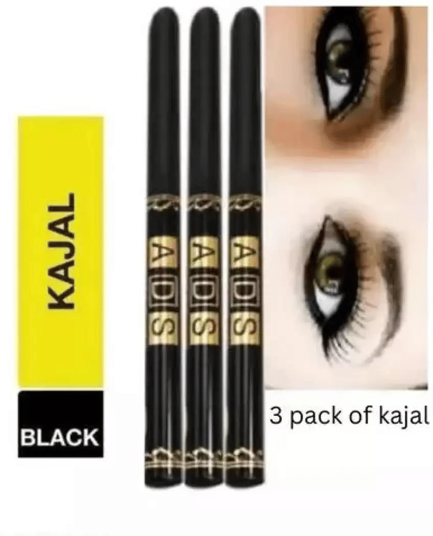 Venus Traders Black Matte Kajal 30 g Pencil ( Pack of 3 ) - Makeup - Eyes | Buy online on ZillyBuy