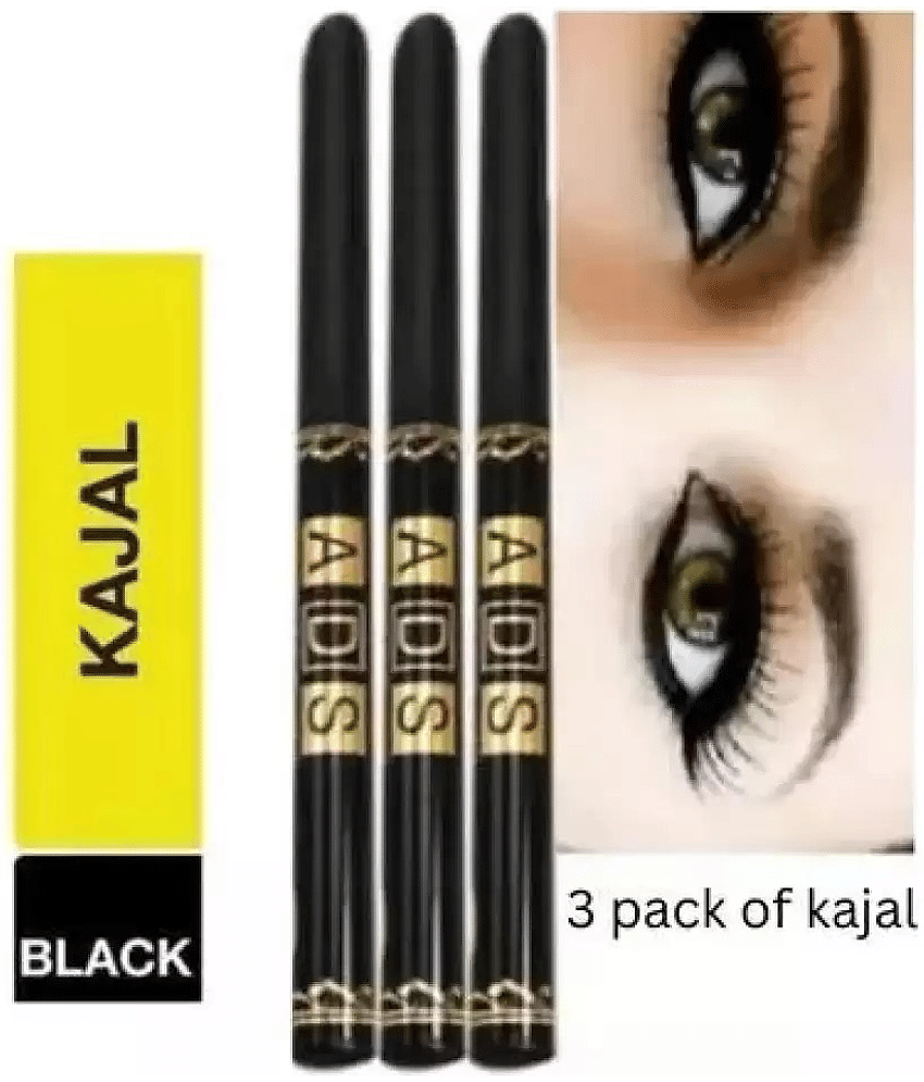 Venus Traders Black Matte Kajal 30 g Pencil ( Pack of 3 ) - Makeup - Eyes | Buy online on ZillyBuy