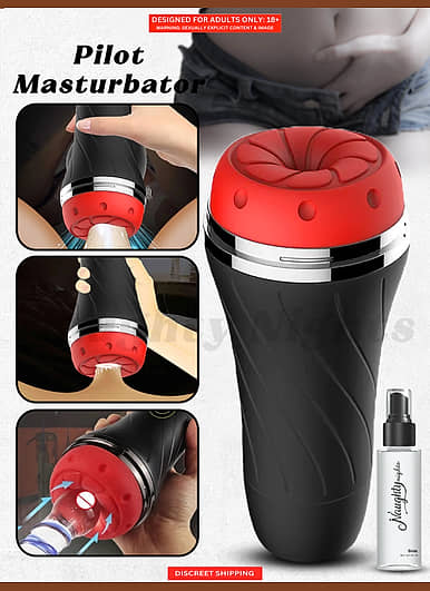 male vibrating fleshlight LION Suction & Vibrating Male Masturbator main image 1