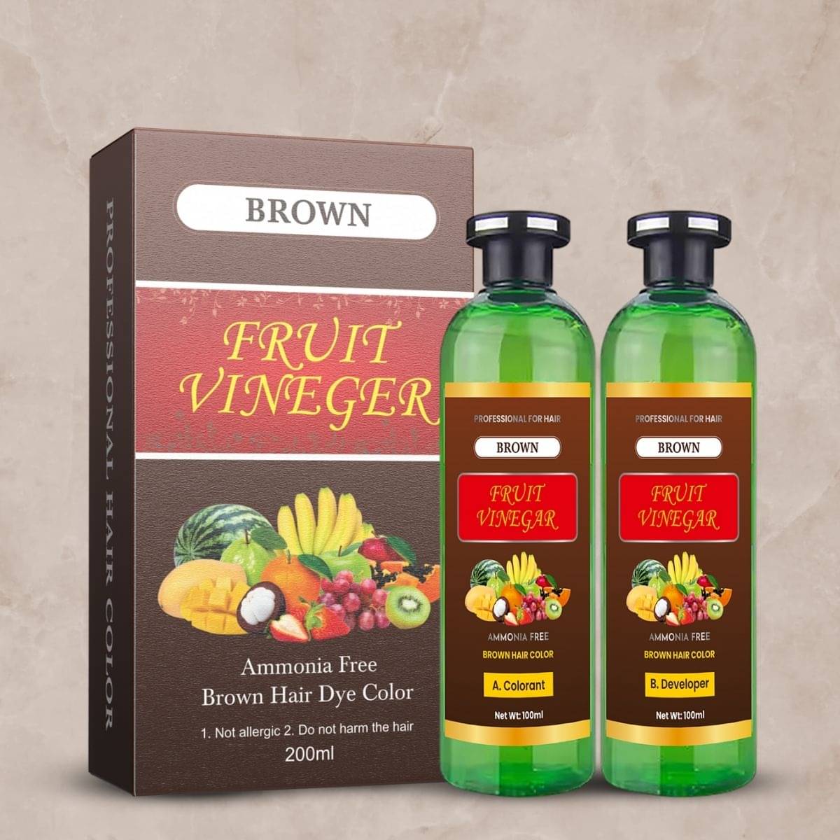     			WRIXTY Ammonia Free Temporary Hair Color 200 mL Dark Brown
