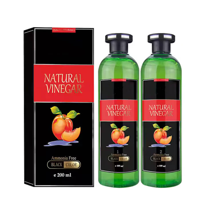 WRIXTY Fruit Vinegar Hair Colour Gel Black Instant Smooth Hair Natural Shine Grey Coverage Formula