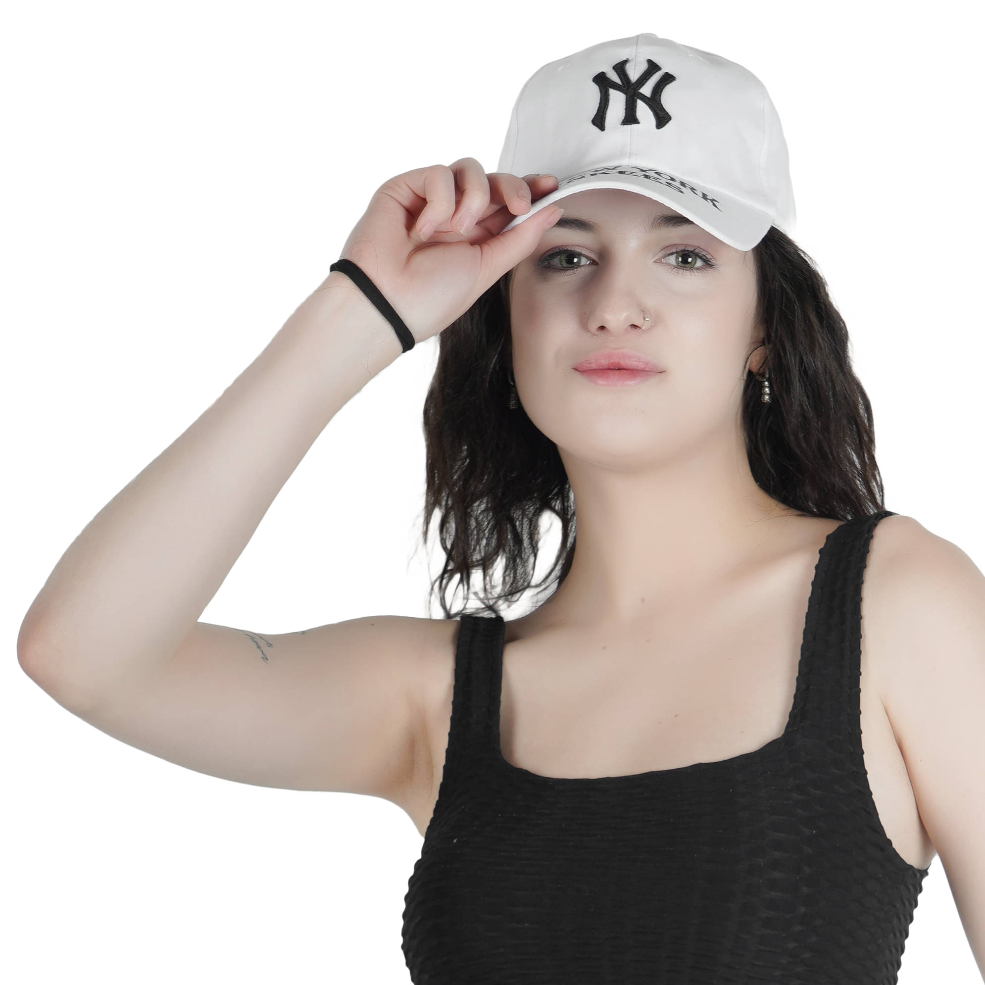     			valdez White Cotton Women's Cap ( Pack of 1 )