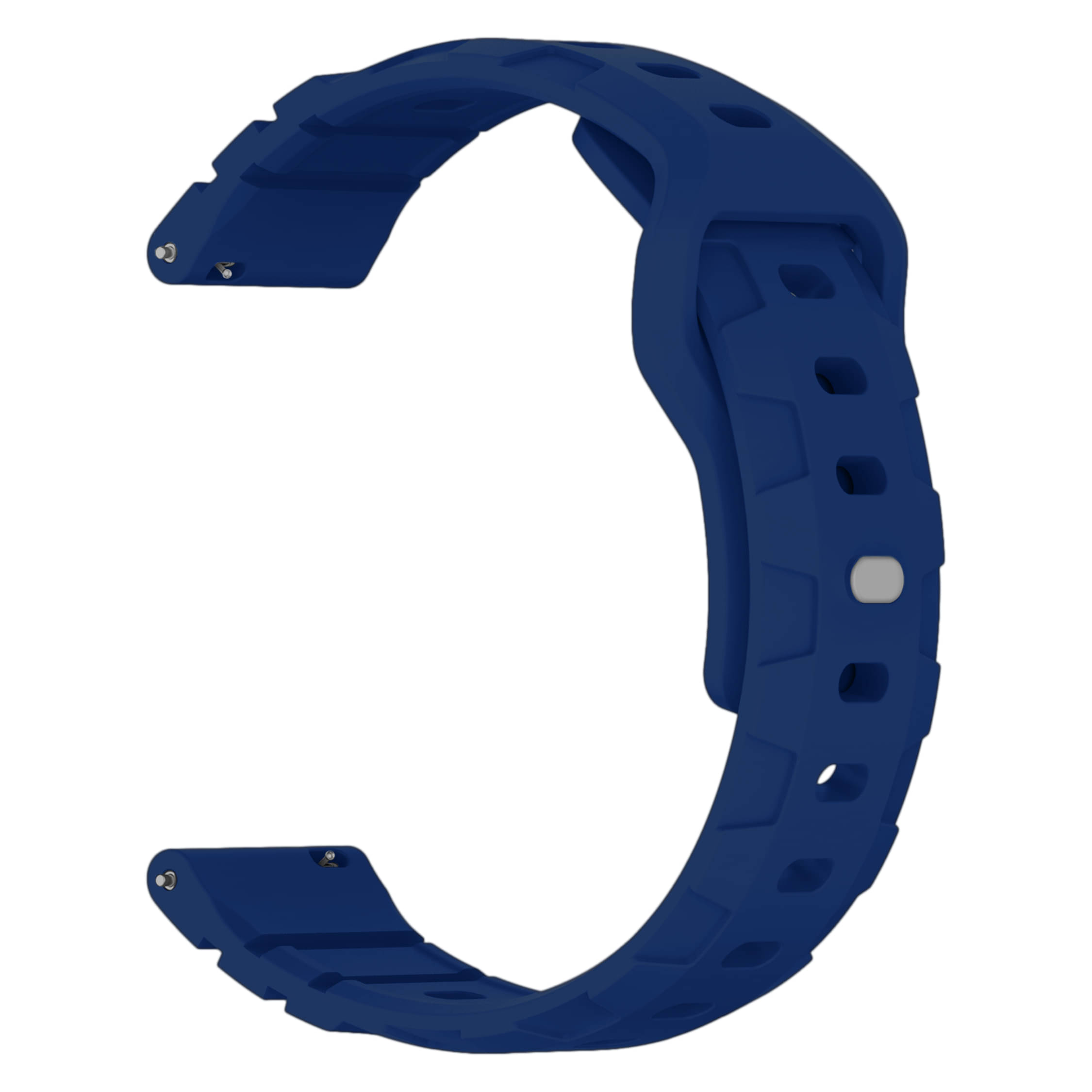     			ACM Watch Strap Silicone Belt 22mm compatible with Alt Drip Smartwatch Button Closure Band Blue