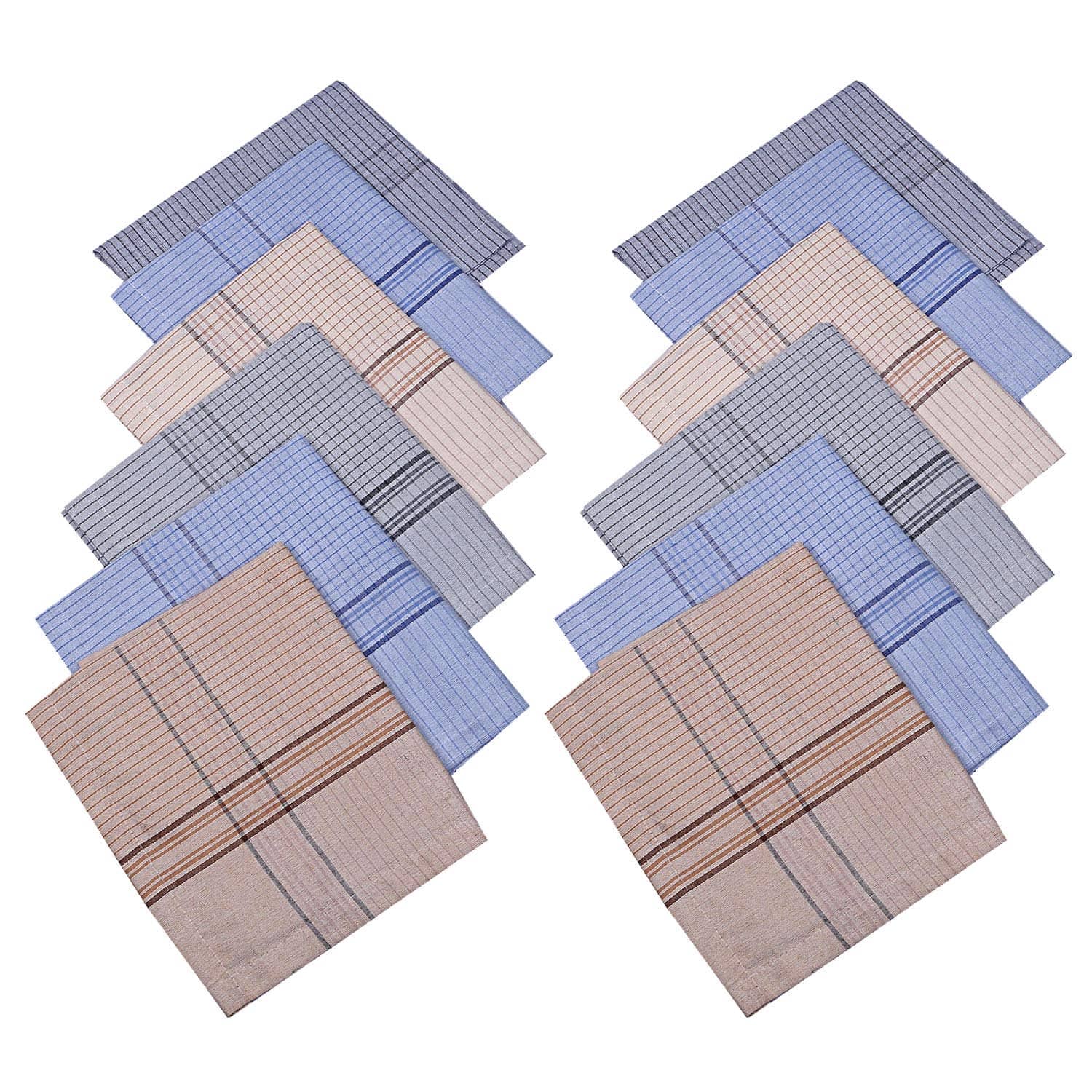 ATIPRIYA Multicolor Cotton Men's Handkerchief ( Pack of 12 ) - Jewellery Sets | Buy online on ZillyBuy