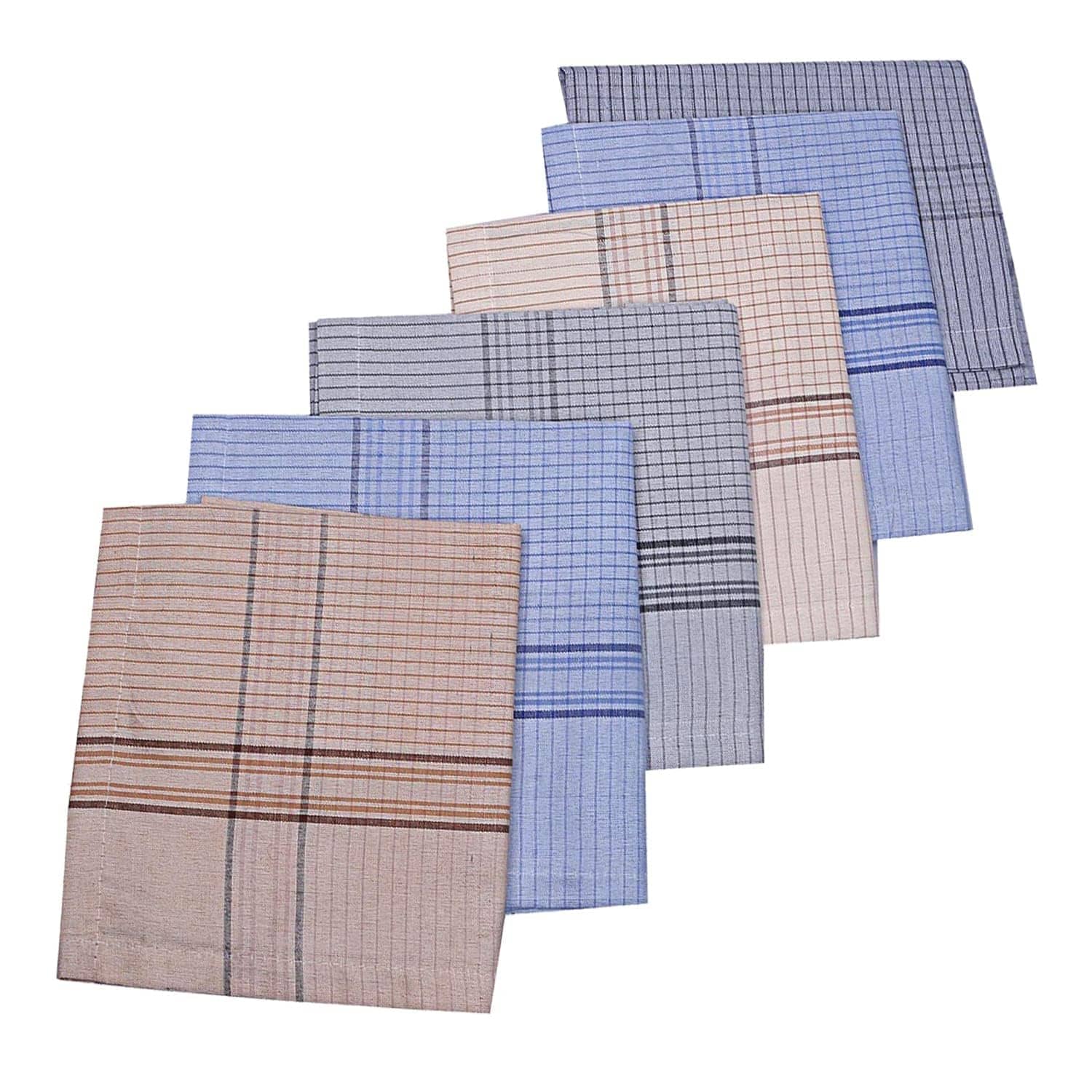 ATIPRIYA Multicolor Cotton Men's Handkerchief ( Pack of 6 ) - Jewellery Sets | Buy online on ZillyBuy
