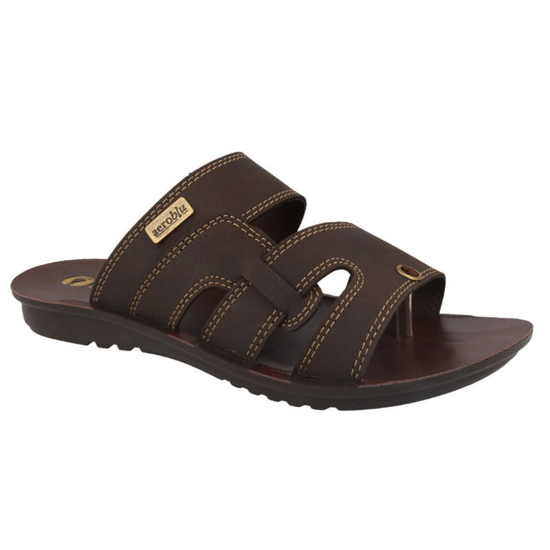     			Aeroblu Footwear Brown Men's Daily Slipper