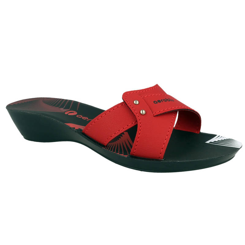     			Aeroblu Footwear Red Women's Flats