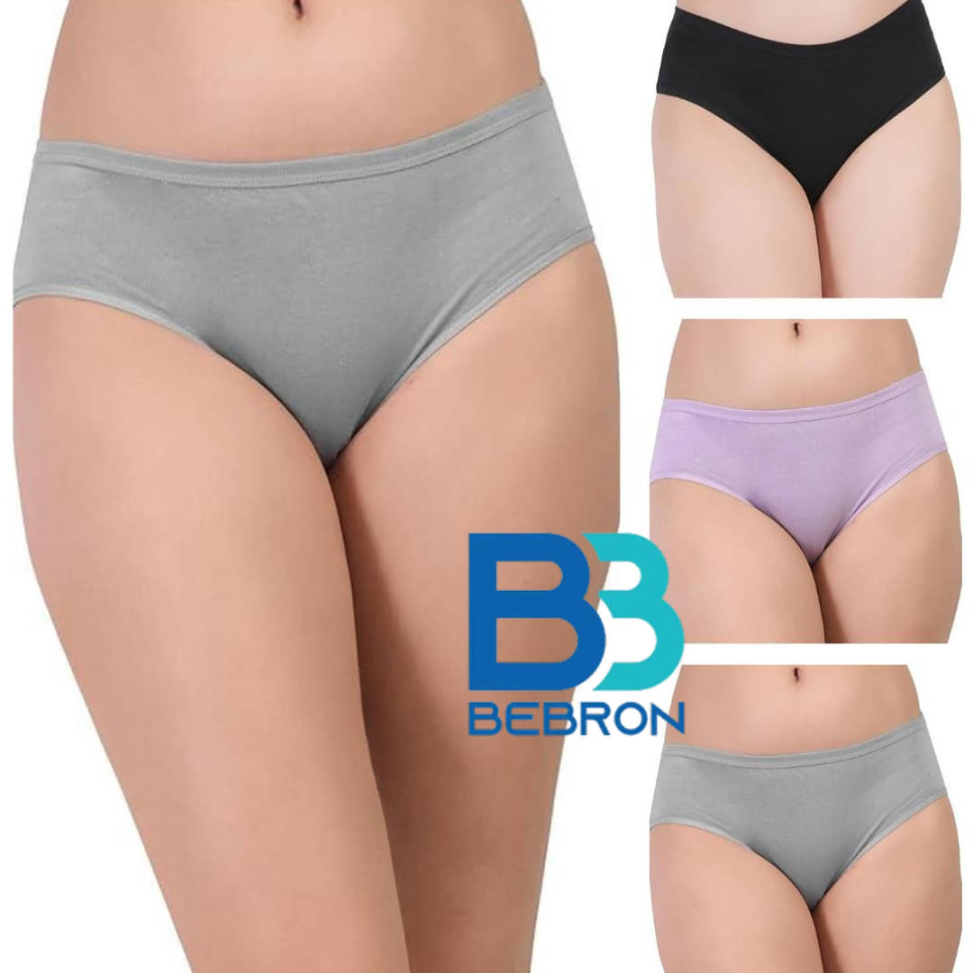     			Bebron Pack of 4 Cotton Lycra Hipster For Women ( Multi Color )