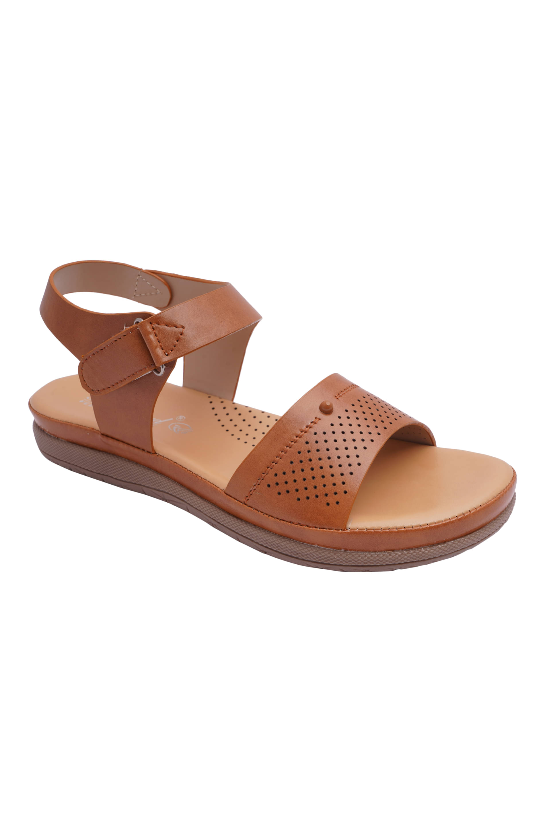    			Big Bird Footwear Tan Women's Massage Flip Flop