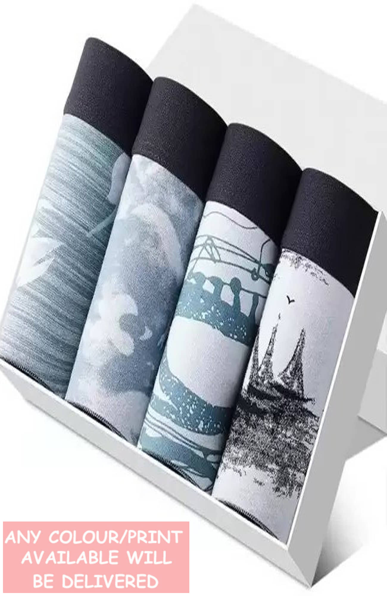 CAVENDRES Pack of 4 Nylon Trunks For Men's ( Multicolor )