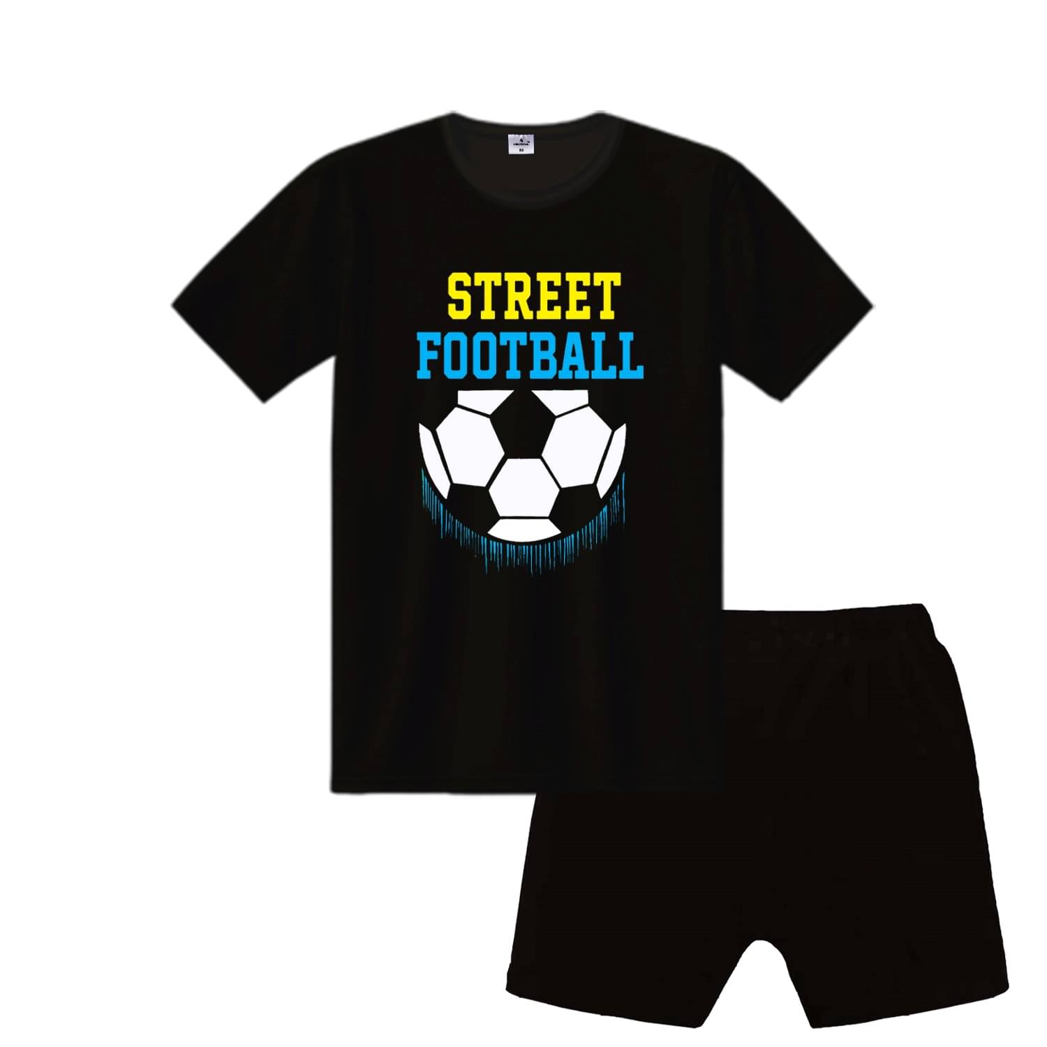     			COOLTEES4U Pack of 2 Boys Cotton T-Shirt & Shorts Set ( Multicolor )