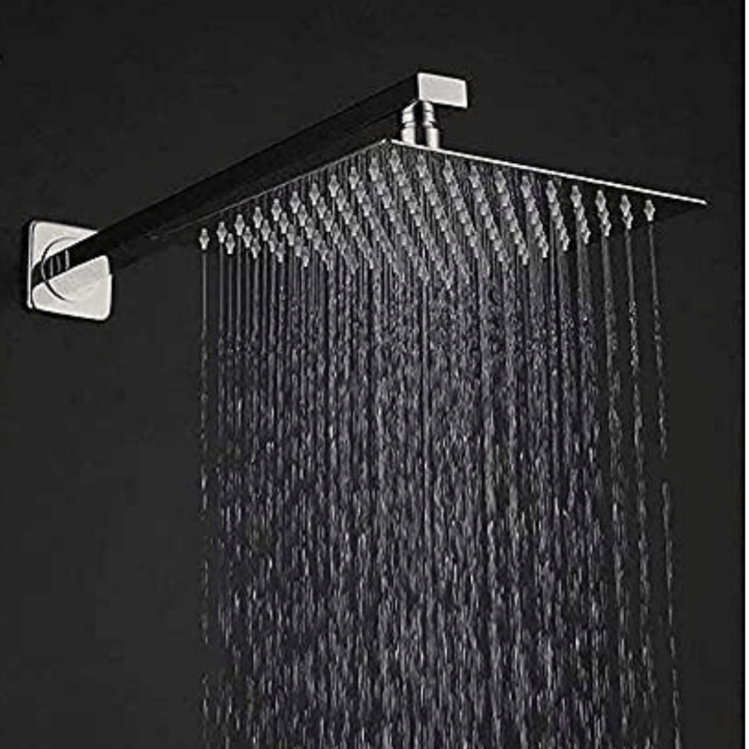     			COSVIT 8x8 UltraSlim Shower with 18" Arm- 1Set Stainless Steel Overhead Shower