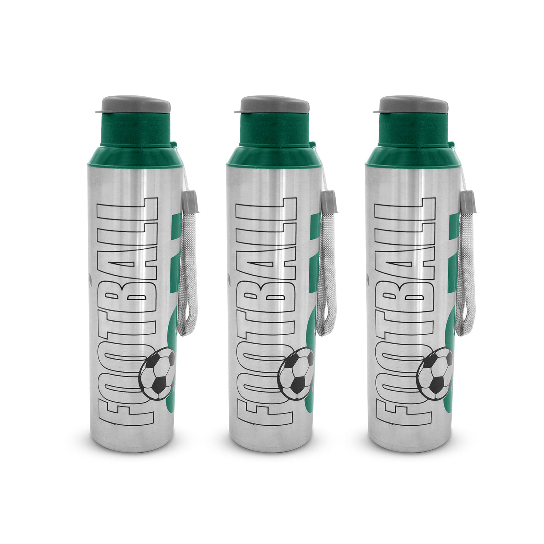 Dhara Stainless Steel Breeze 700 Green Stainless Steel Fridge Water Bottle 650 mL ( Set of 3 ) Dhara Stainless Steel Breeze 700 Green Stainless Steel Fridge Water Bottle 650 mL ( Set of 3 )