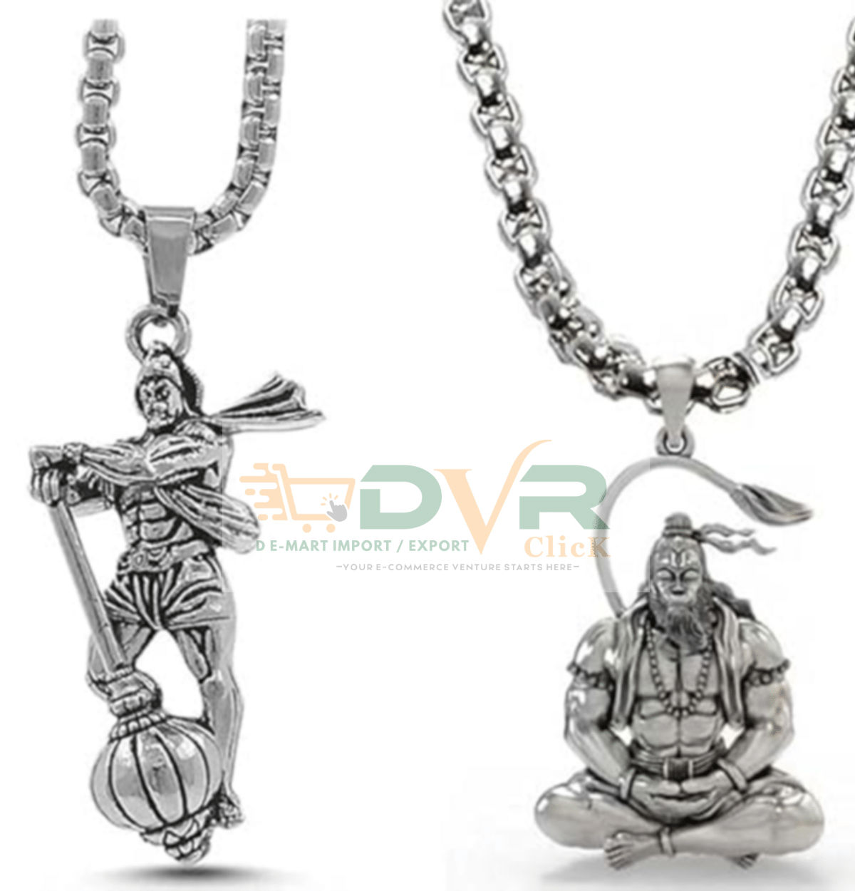 DvR ClicK Hanuman Gada Stand With Meditation Hanuman ( Pack of 2 ) DvR ClicK Hanuman Gada Stand With Meditation Hanuman ( Pack of 2 )