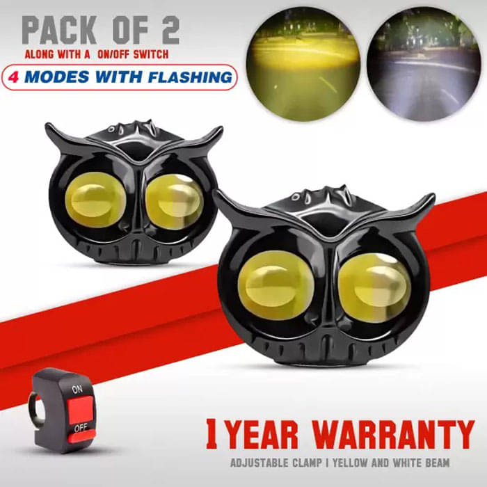 Genric Fog Light For All Bike Make ( Pack of 2 ) Genric Fog Light For All Bike Make ( Pack of 2 )