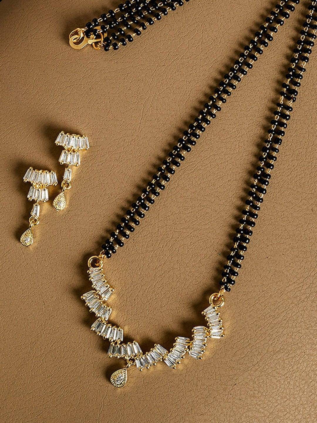 Harsha Creation Golden Mangalsutra Set ( Pack of 1 ) Harsha Creation Golden Mangalsutra Set ( Pack of 1 )