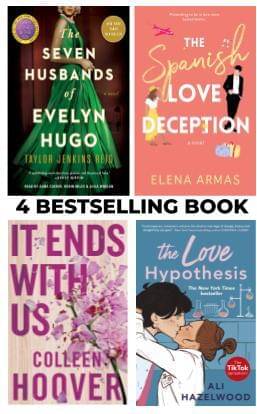    			It Ends With Us + Seven Husbands Of Evelyn Hugo + Spanish Love Deception + Love Hypothesis Of 4 Books Combo  (Paperback, Colleen Hoover, Ali Hazelwood, Elena Armas, Taylor Jenkins)