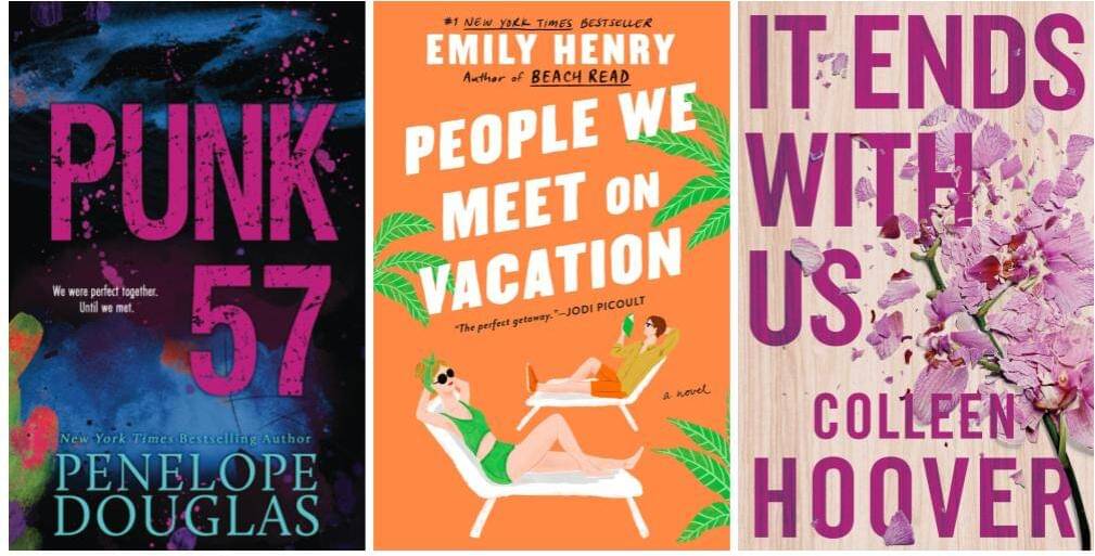     			Its End With Us + Punk 57 + People We Meet On Vacation (Paperback, COLLEEN HOOVER + Douglas Penelope + Emily Henry)