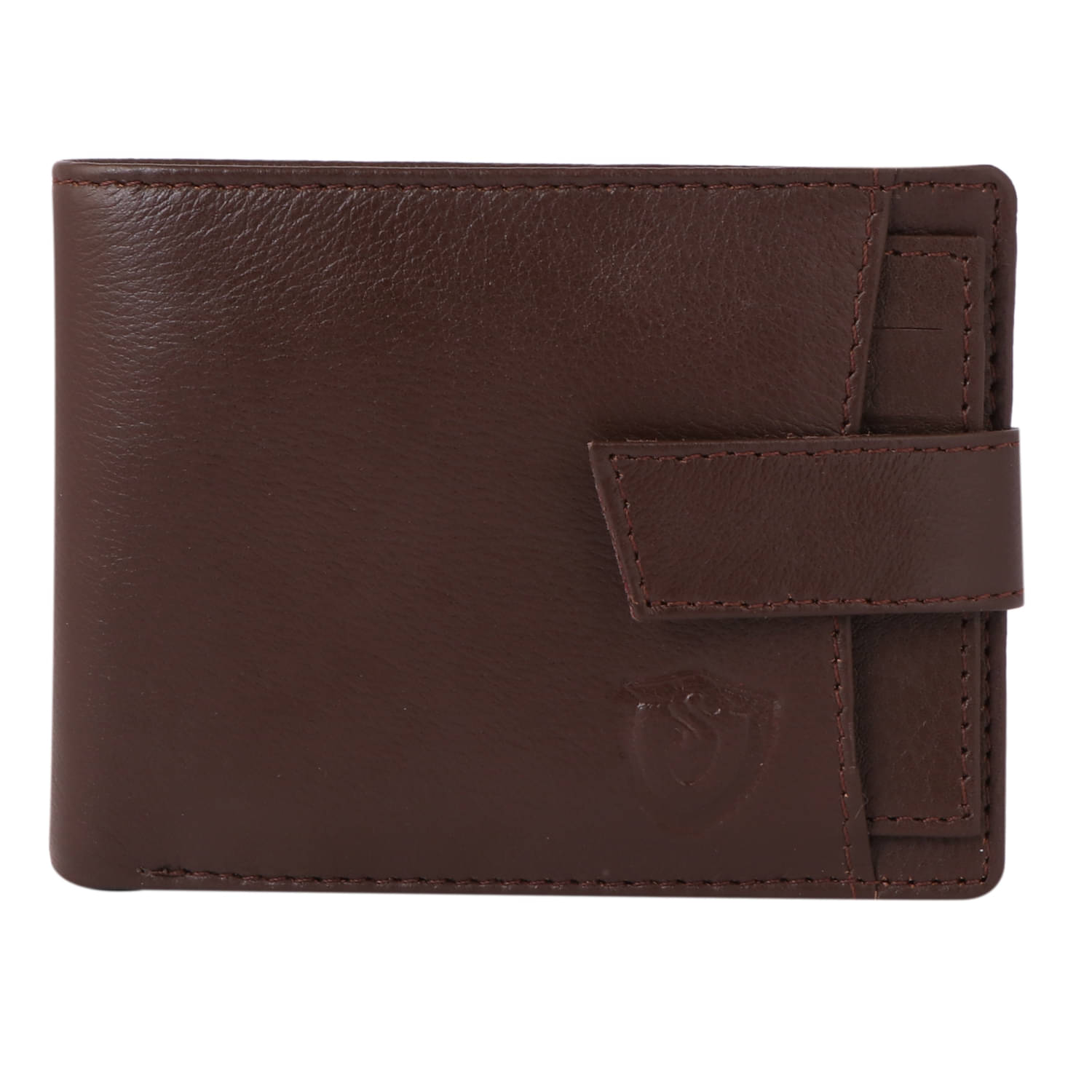     			Keviv Leather,100% Leather Self Design,Solid Men's RFID Wallet With More Than 10 Slots For Card ( Brown , Pack of 1 )