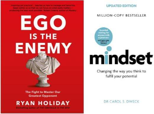     			Mindset + Ego Is The Enemy Combo (Paperback, Carol Dweck + Ryan Holiday)